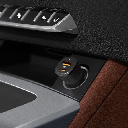 Spigen ArcStation Essential EV482 - Auto-Ladegerät USB-C & USB-A PD + QC3.0 48W (Schwarz)