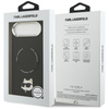 ETUI DO IPHONE AIR do MAGSAFE KARL LAGERFELD ORYGINALNE CZARNE SKÓRZANE