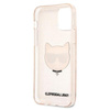 Karl Lagerfeld Choupette Head Glitter - pouzdro pro iPhone 12 Pro Max (zlaté)