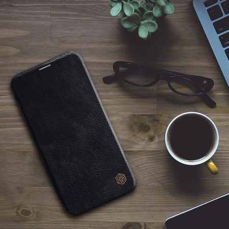 Nillkin Qin Leather Case - Etui Apple iPhone 12 Mini (Blue)
