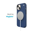 Speck Presidio2 Pro MagSafe - Antibakterielles Gehäuse für iPhone 14 / iPhone 13 (Küstenblau / Schwarz / Weiß)
