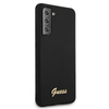 Guess Silicone Script Metal Logo - Etui Samsung Galaxy S21 (czarny)