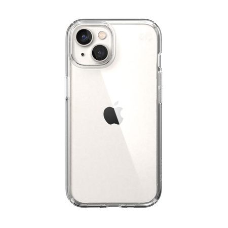 Speck Presidio Perfect-Clear - Coque pour iPhone 14 / iPhone 13 avec revêtement MICROBAN (transparent)