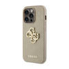 Guess Perforierte 4G Glitter - iPhone 15 Pro Max Tasche (Gold)