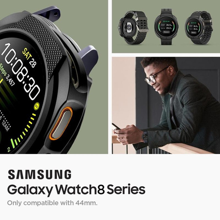 Spigen Liquid Air – Hülle für Samsung Galaxy Watch 8 44 mm (Matte Black)