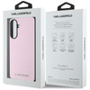 Karl Lagerfeld Saffiano Metal Logo - Etui pour Samsung Galaxy A56 5G (rose)