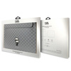 Karl Lagerfeld NFT Saffiano Monogram Ikonik Karl Sleeve – 14-Zoll-Notebookhülle (Silber)