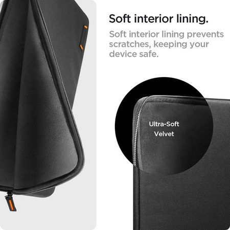 Spigen Basic Laptop Pouch - 15" / 16" Laptop Cover (Black)