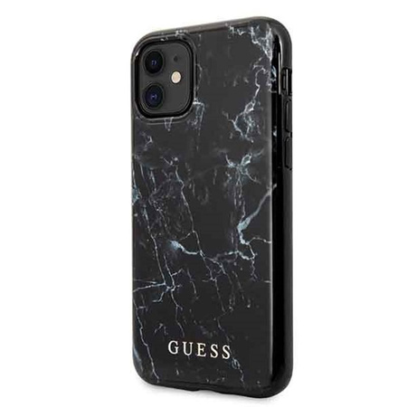Guess Marble - Coque pour iPhone 11 (noir)