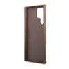 Guess 4G Metal Logo - Case for Samsung Galaxy S23 Ultra (Brown)