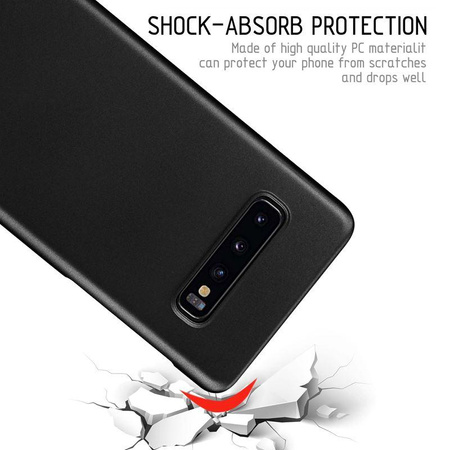 Crong Smooth Skin - Etui Samsung Galaxy S10+ (czarny)