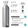 Quokka Solid With Strap - Stainless Steel Thermal Bottle 630 ml with Strap (Cherry Red)