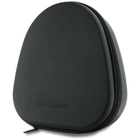 Karl Lagerfeld Saffiano Elongated - Wireless Bluetooth ANC + ENC Over-Ear Headphones (Black)