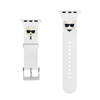 Karl Lagerfeld Silicone Karl & Choupette Heads – Pasek do Apple Watch 42/44/45/49 mm (biały)