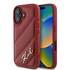 Karl Lagerfeld Quilted Signature - Case for iPhone 16 (red)