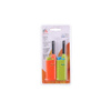 BBQ - Gasanzünder für Grill / Küche 14 cm 2 Stück. (orange/grün)