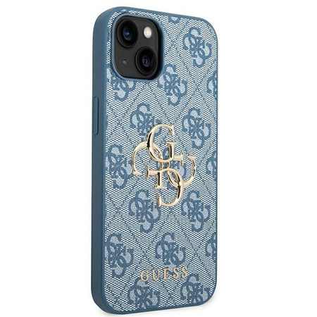 Guess 4G Big Metal Logo - pouzdro pro iPhone 14 (modré)