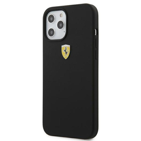 Ferrari On Track Silicone - pouzdro pro iPhone 12 / iPhone 12 Pro (černé)