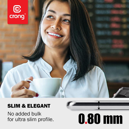 Crong Crystal Slim Cover - Samsung Galaxy M31 tok (átlátszó)