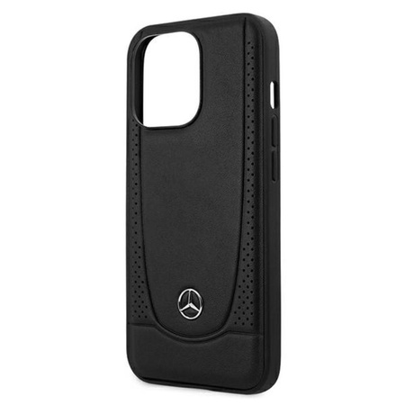 Mercedes Leather Urban Line - pouzdro pro iPhone 13 Pro Max (černé)