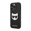 Karl Lagerfeld Saffiano Choupette Head Patch Case - pouzdro pro iPhone 14 Pro Max (černé)