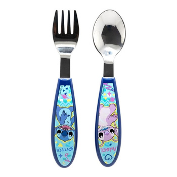 Disney Stitch - kovový příbor z kolekce Stitch & Angel (lžíce a vidlička)
