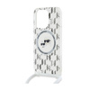 Karl Lagerfeld IML Crossbody Monogram Karl & Choupette Head MagSafe - iPhone 15 Pro Tasche (Transparent)