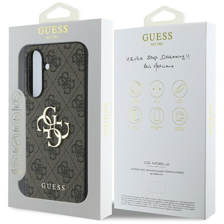 Guess Big 4G klasszikus logó - tok Samsung Galaxy A36 5G (barna)
