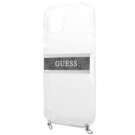 Guess 4G Silver Stripe Crossbody - iPhone 13 Tasche