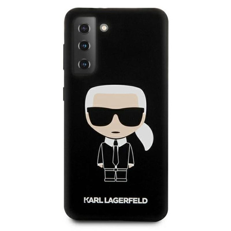 Pouzdro Karl Lagerfeld Fullbody Silicone Iconic - Samsung Galaxy S21 (černé)