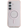 Guess Rhinestones imprimé Logo classique MagSafe - étui pour Samsung Galaxy S25 (rose)