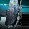 USAMS US-CD132 - Car holder with 15W wireless charging (black)