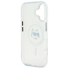 Karl Lagerfeld IML Metall Choupette Kopf MagSafe - iPhone 16 Tasche (weiß)