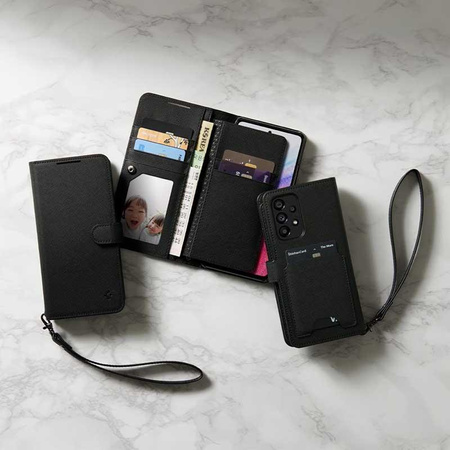 Spigen Wallet S - Etui pour Samsung Galaxy A53 5G (Noir)