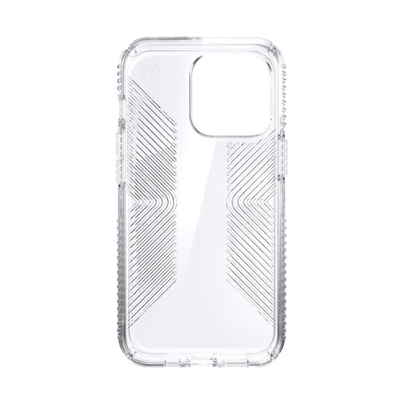 Speck Presidio Perfect-Clear with Grips - pouzdro pro iPhone 13 Pro s povrchovou úpravou MICROBAN (čiré)