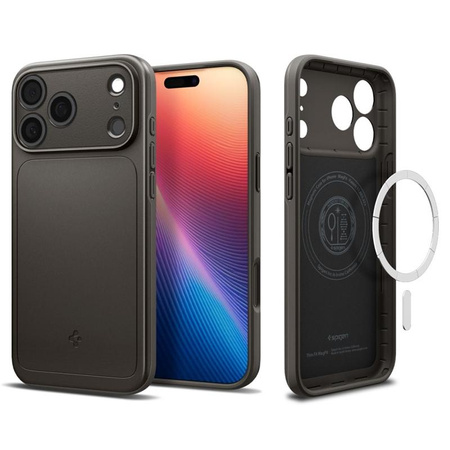 Spigen Thin Fit Mag MagSafe - Pouzdro pro iPhone 17 Pro (Gunmetal)