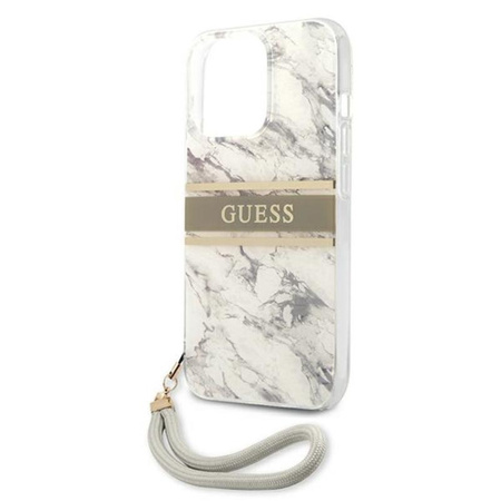 Guess Marble Strap - iPhone 13 Pro Case (gray)