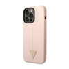 Guess Silicone Triangle Logo - Coque iPhone 14 Pro Max (rose)