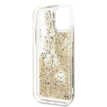 Karl Lagerfeld Glitter Liquid Floatting Charms - iPhone 11 Hülle (Gold Floatting Charms)