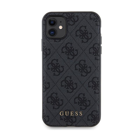 Guess Bundle Pack MagSafe 4G Metal Gold Logo - Case Set + Power Bank 5000mAh MagSafe iPhone 11 (black)