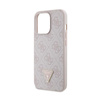 Guess Crossbody 4G Metal Logo - pouzdro pro iPhone 13 Pro (růžové)