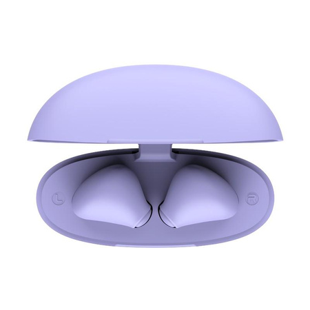 Trust Yavi - TWS Casque intra-auriculaire sans fil Bluetooth avec étui de chargement et ENC (violet)