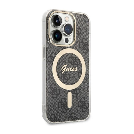 Guess 4G MagSafe - iPhone 14 Pro Tasche (Schwarz)