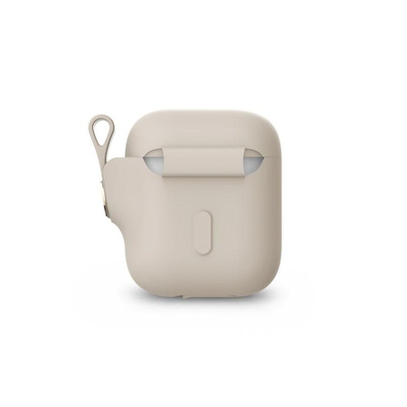 Moshi Pebbo – Etui AirPods z odpinanym paskiem na rękę (Savanna Beige)