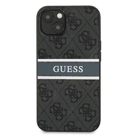 Guess 4G Printed Stripe - iPhone 13 mini case (gray)