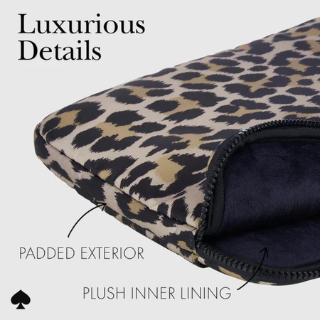 Kate Spade New York Puffer Sleeve - MacBook Pro 16" / Laptop 16" borító (klasszikus leopárd)