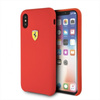 Ferrari szilikon kemény tok - iPhone Xs / X tok (piros)