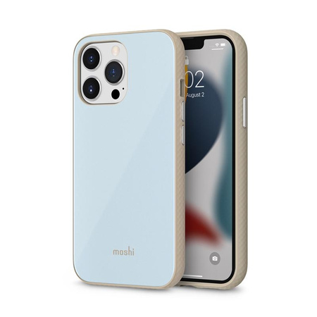 Moshi iGlaze Slim Hardshell tok - iPhone 13 Pro tok (SnapTo rendszer) (Kék színű)