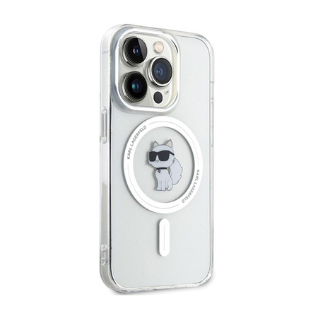 Karl Lagerfeld IML Choupette MagSafe - pouzdro pro iPhone 13 Pro (průhledné)
