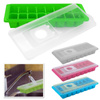 Ice cube mold with lid, 16 cubes (Pink)